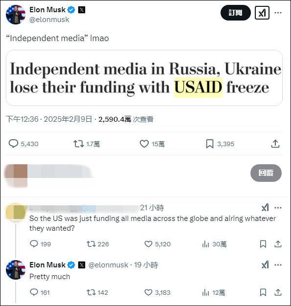 俄乌独立媒体被“断粮”，马斯克：独立媒体？笑死