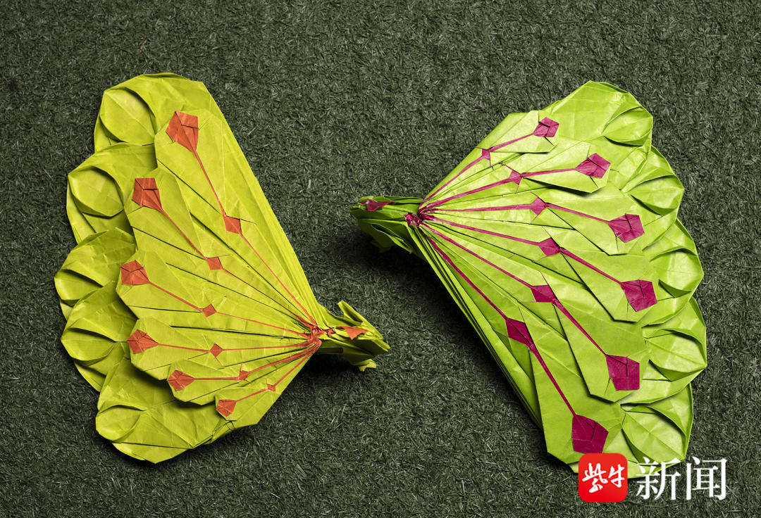 南京设计师折纸惊艳，鼓楼大孔雀“飞”到法国