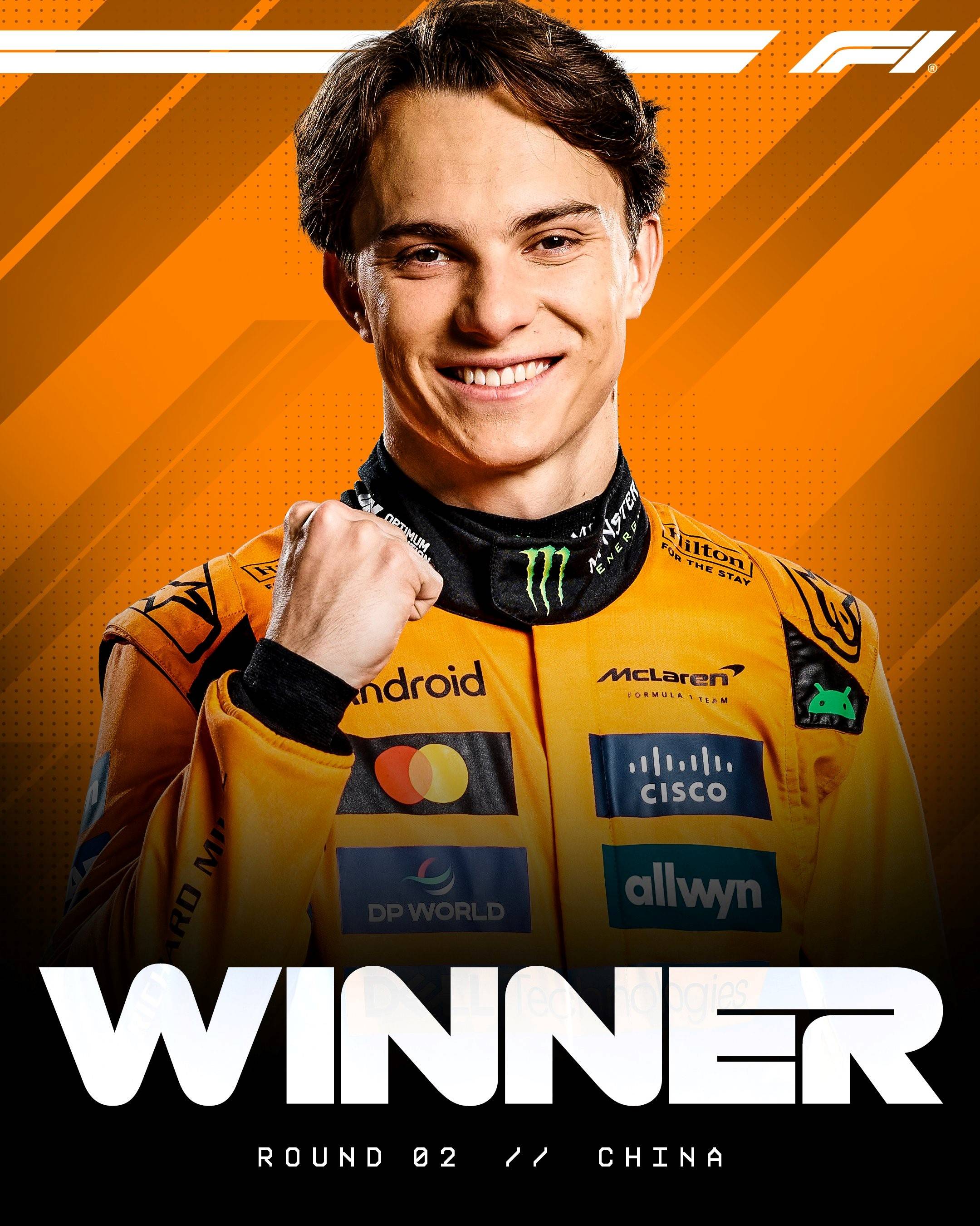 F1中国站-皮亚斯特里夺冠amp;迈凯伦前二 法拉利双车违规被取消成绩