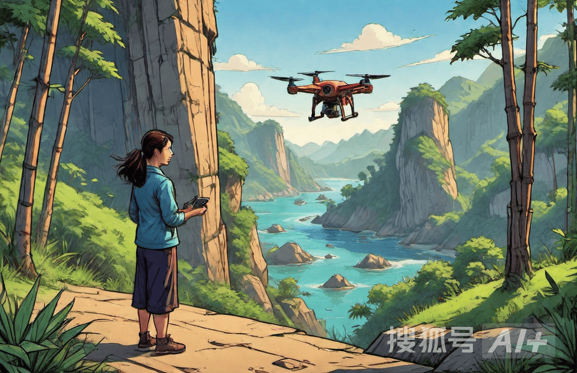 四川妹用无人机搞悬崖吊运，一天净赚900元