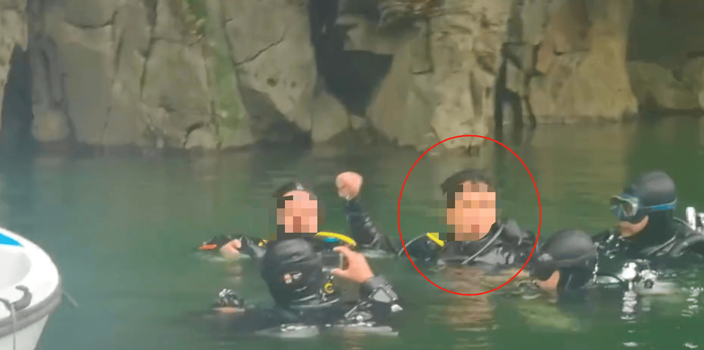 湘西男子水下失联5日后成功获救！知情人：水下有洞穴，在横向往山体百米处的气室找到